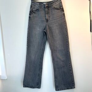 ZARA Gray Women Jeans High rise Size 34 / US2
